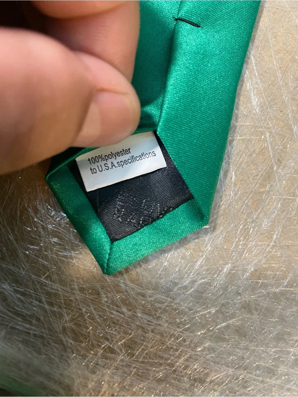 Satin Emerald Green Men's Necktie